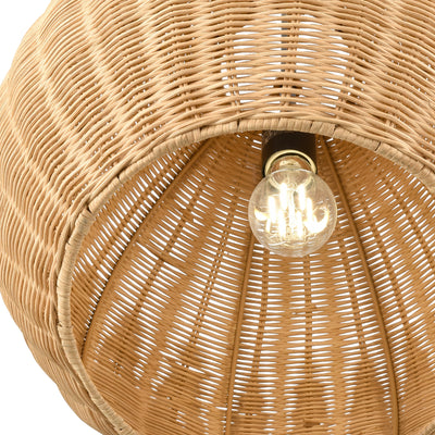 13.75'' Elise Matte Black 1 Light Pendant