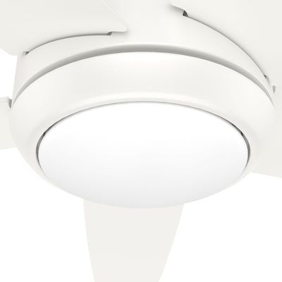 52 inch Zayden Fresh White Ceiling Fan with LED Light Kit and Handheld Remote