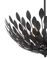 9'' Merylmint Matte Black 6 Light Pendant