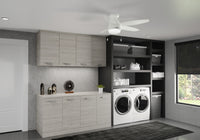 52 inch Lilliana Fresh White Low Profile Ceiling Fan with LED Light Kit and Pull Chain
