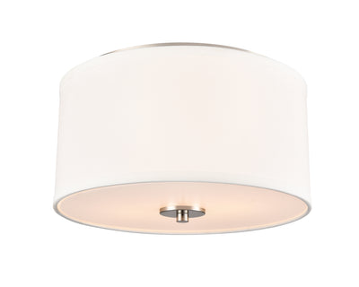 7.75'' Guyten Brushed Nickel 2 Light Flush Mount