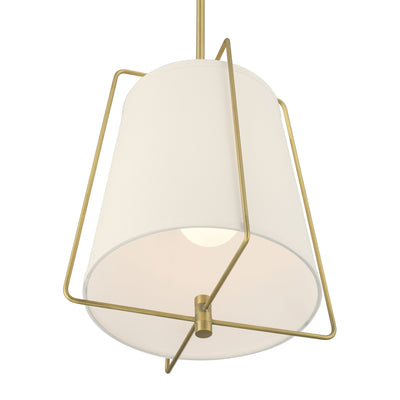 15.5'' Vellinor Vintage Brass 1 Light Pendant