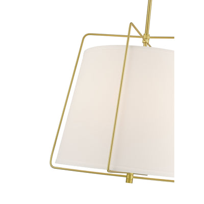 17.75'' Vellinor Vintage Brass 3 Light Pendant