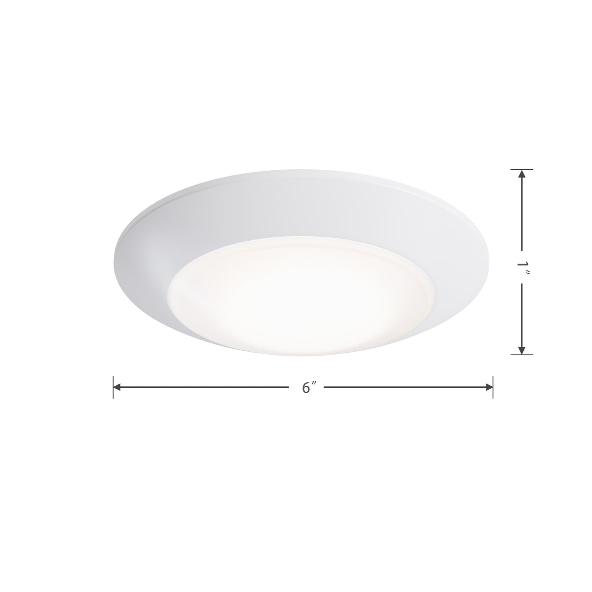 4-inch White Wall Light with 3000K Light