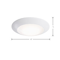 4-inch White Wall Light with 3000K Light