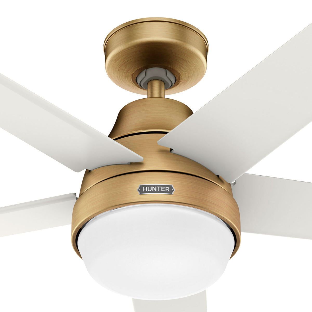 60 inch Aerodyne Wi-Fi ENERGY STAR® Luxe Gold Ceiling Fan with LED Light Kit and Handheld Remote