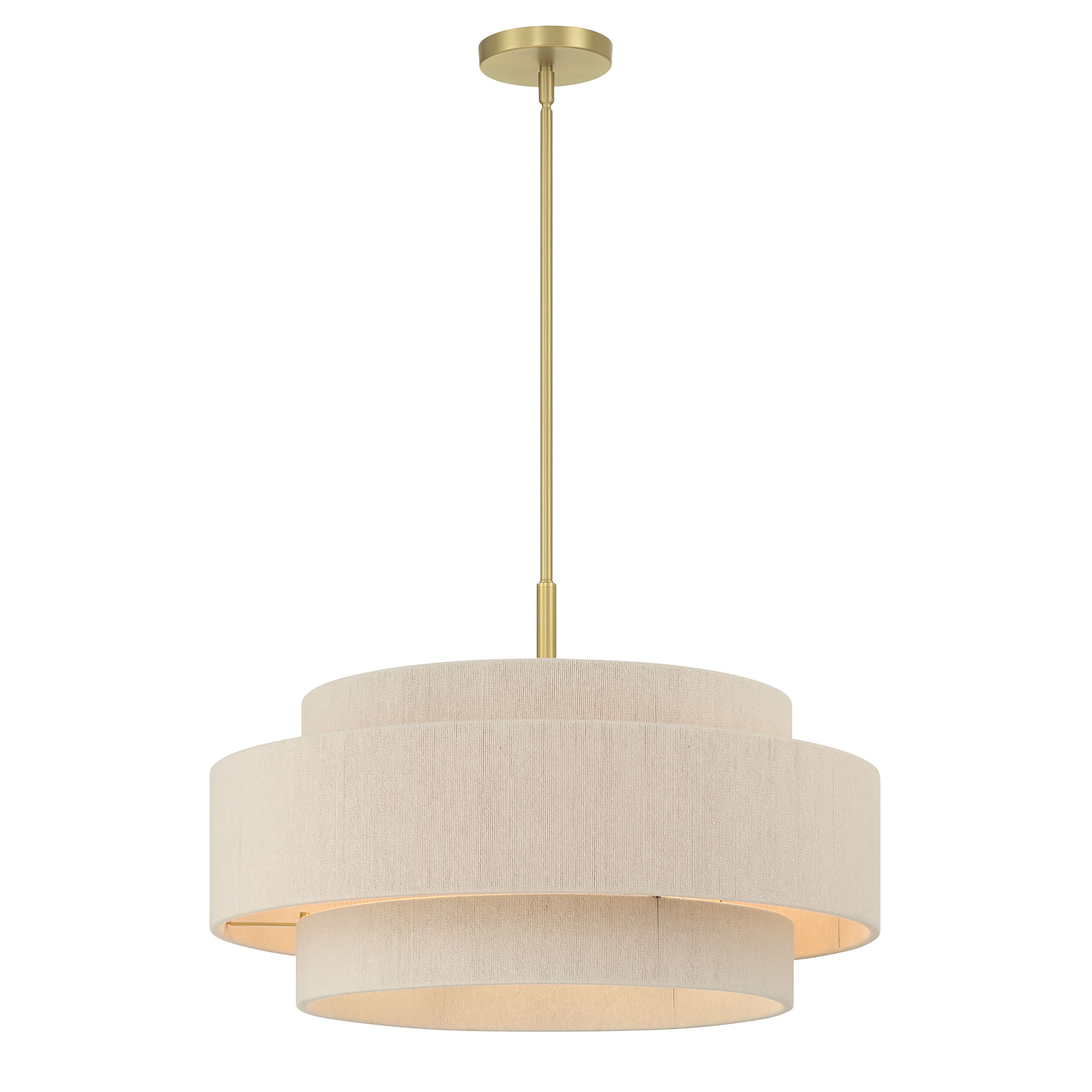 15.75'' Helbert Vintage Brass 5 Light Pendant