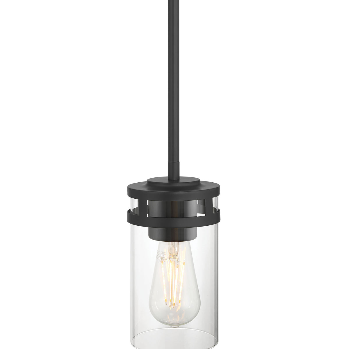 7.75'' Lunden Matte Black 1 Light Mini Pendant