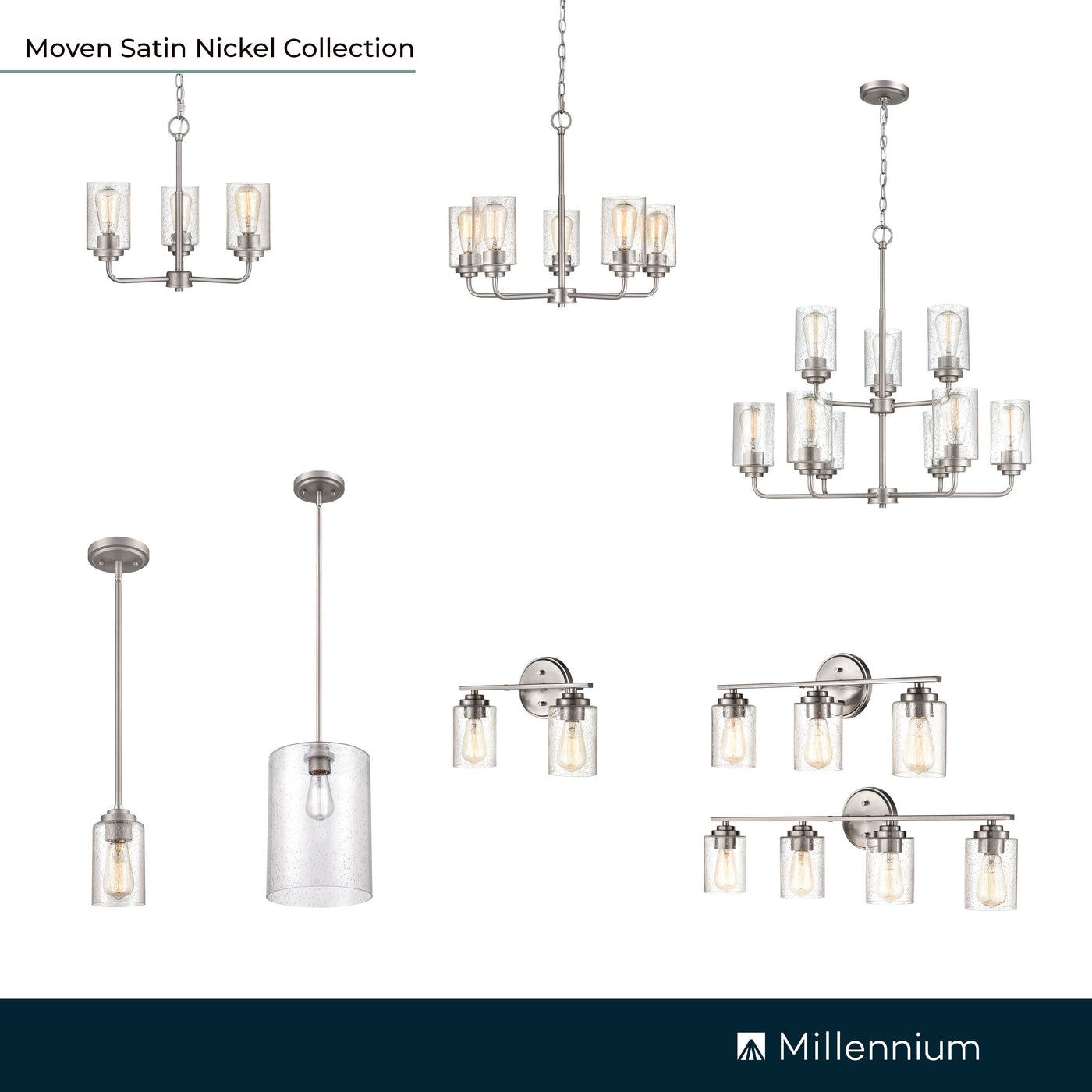 31.13'' Moven Satin Nickel 4 Light Bath Vanity