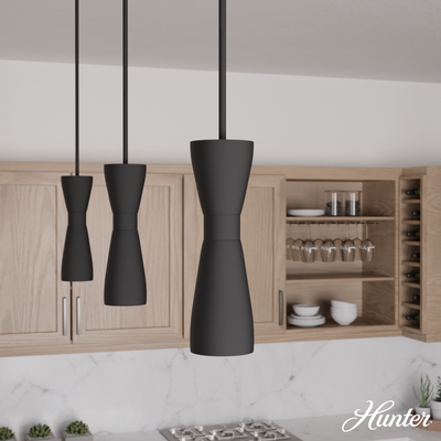 Grove Isle 40.75-inch 5-light Matte Black and Modern Brass Chandelier with Metal Shade