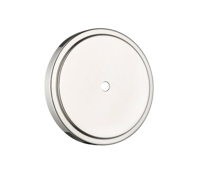 13.25'' Adorra Polished NickelWhite 3 Light Semi-Flush Mount