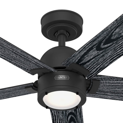 52 inch Erling ENERGY STAR® Matte Black Ceiling Fan with LED Light Kit and Handheld Remote
