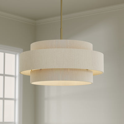20.5'' Helbert Vintage Brass 6 Light Pendant