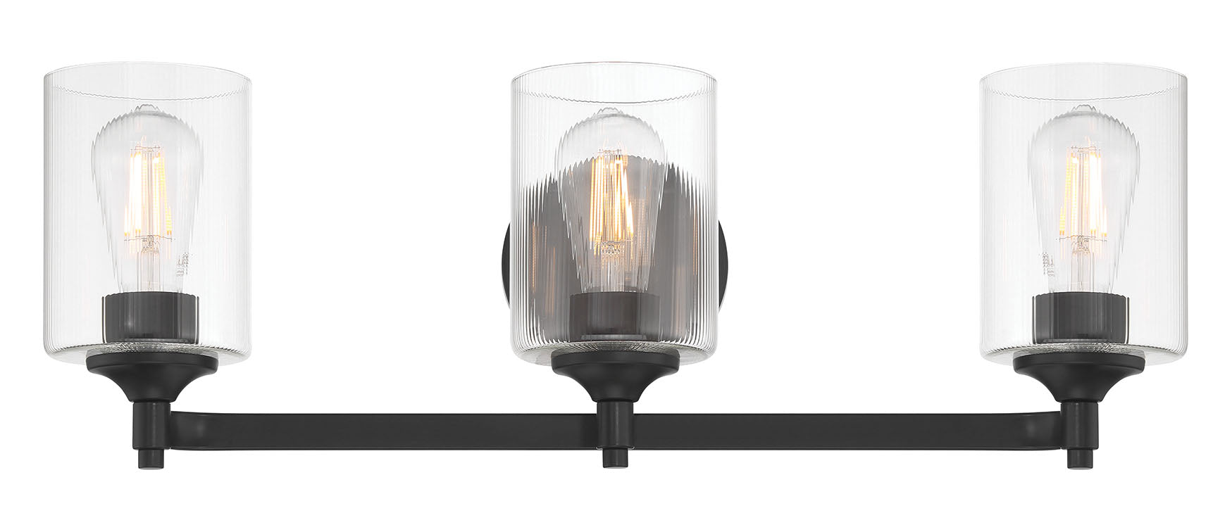 23.75'' Ryehouse Matte Black 3 Light Bath Vanity
