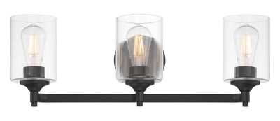 23.75'' Ryehouse Matte Black 3 Light Bath Vanity