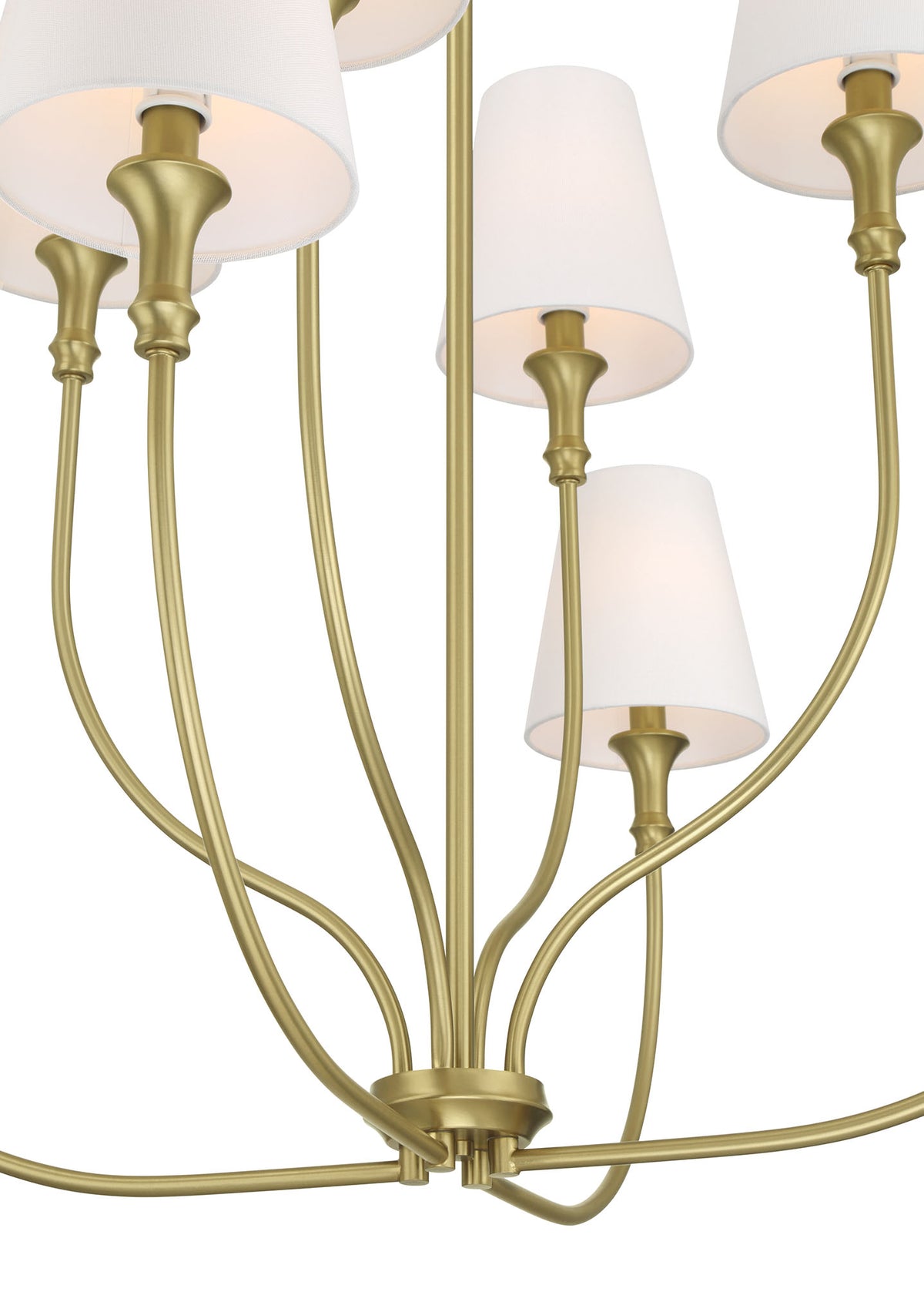 38.25'' Mairbourne Vintage Brass 8 Light Chandelier
