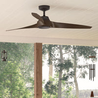 60 inch Mosley ENERGY STAR® Premier Bronze Damp Rated Ceiling Fan and Wall Control