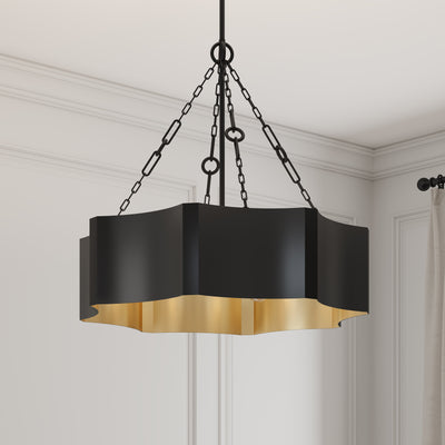 26.5'' Ottavio Matte Black 5 Light Pendant