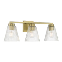 22.75'' Riville Vintage Brass 3 Light Bath Vanity