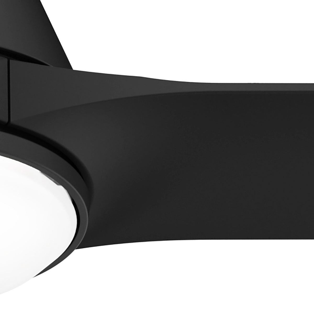 44 inch Aeronaut  Wi-Fi ENERGY STAR® Matte Black Damp Rated Ceiling Fan with LED Light Kit and Handheld Remote
