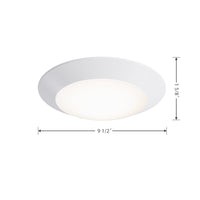 9-inch White Wall Light with 3000K Light