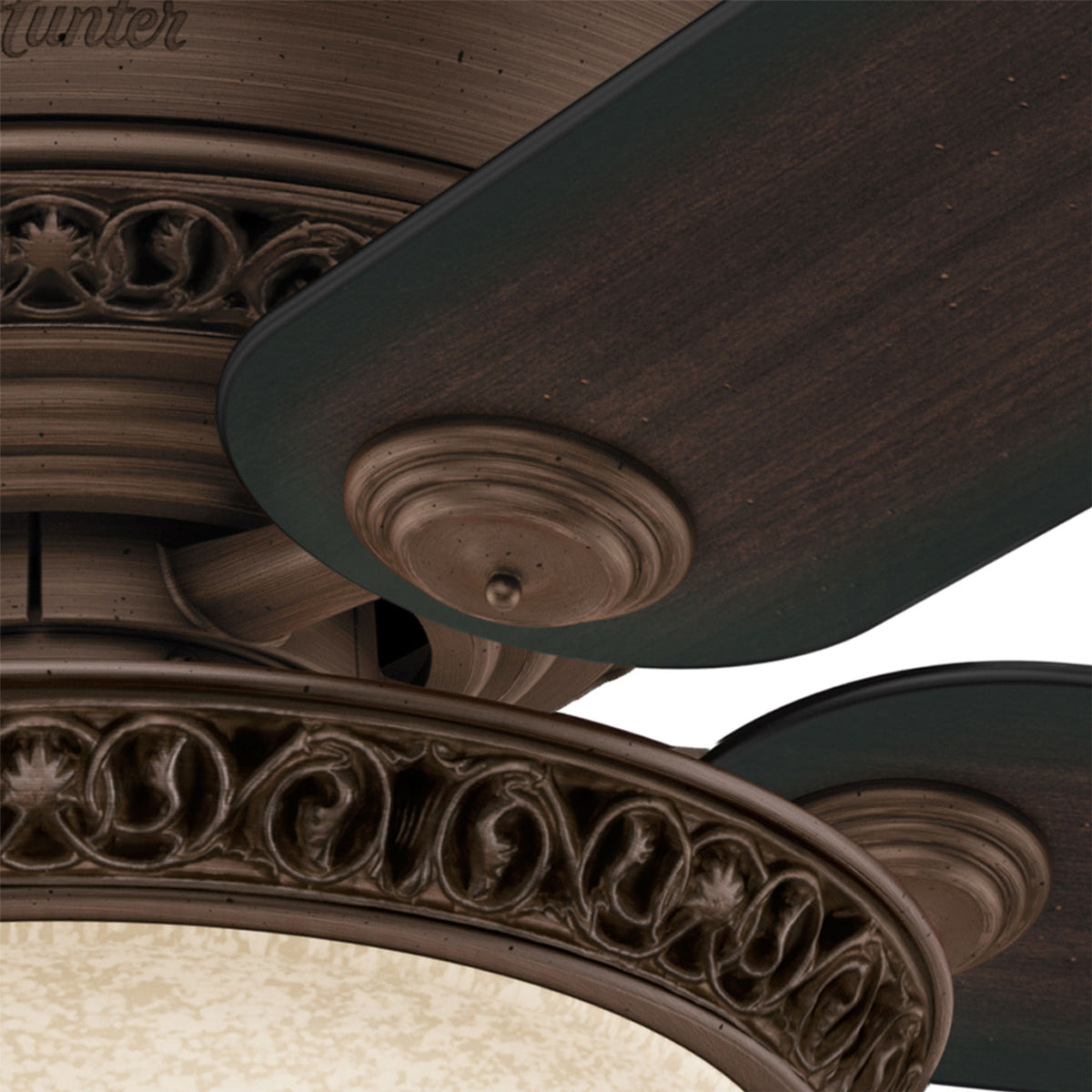 52 inch Italian Countryside P.A. Cocoa Ceiling Fan with LED Light Kit and Pull Chain