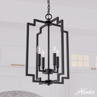 Kerrison 48-inch 6-light Brushed Nickel Linear Chandelier with Seeded Glass