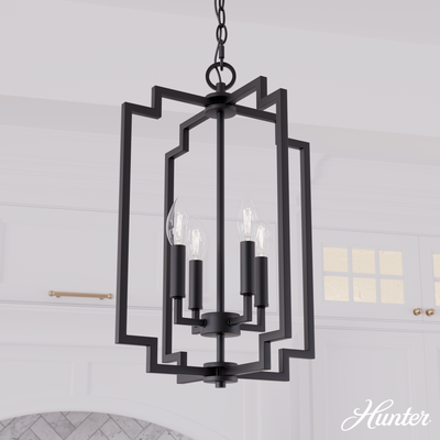 Kerrison 48-inch 6-light Brushed Nickel Linear Chandelier with Seeded Glass
