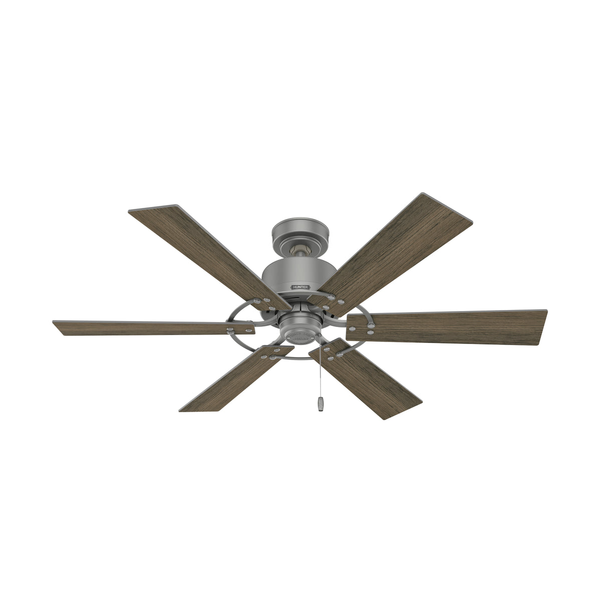 52 inch Gilrock Matte Silver Ceiling Fan and Pull Chain