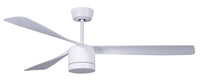 56 Inch 1 Light LED Indoor Outdoor White Fan with Remote