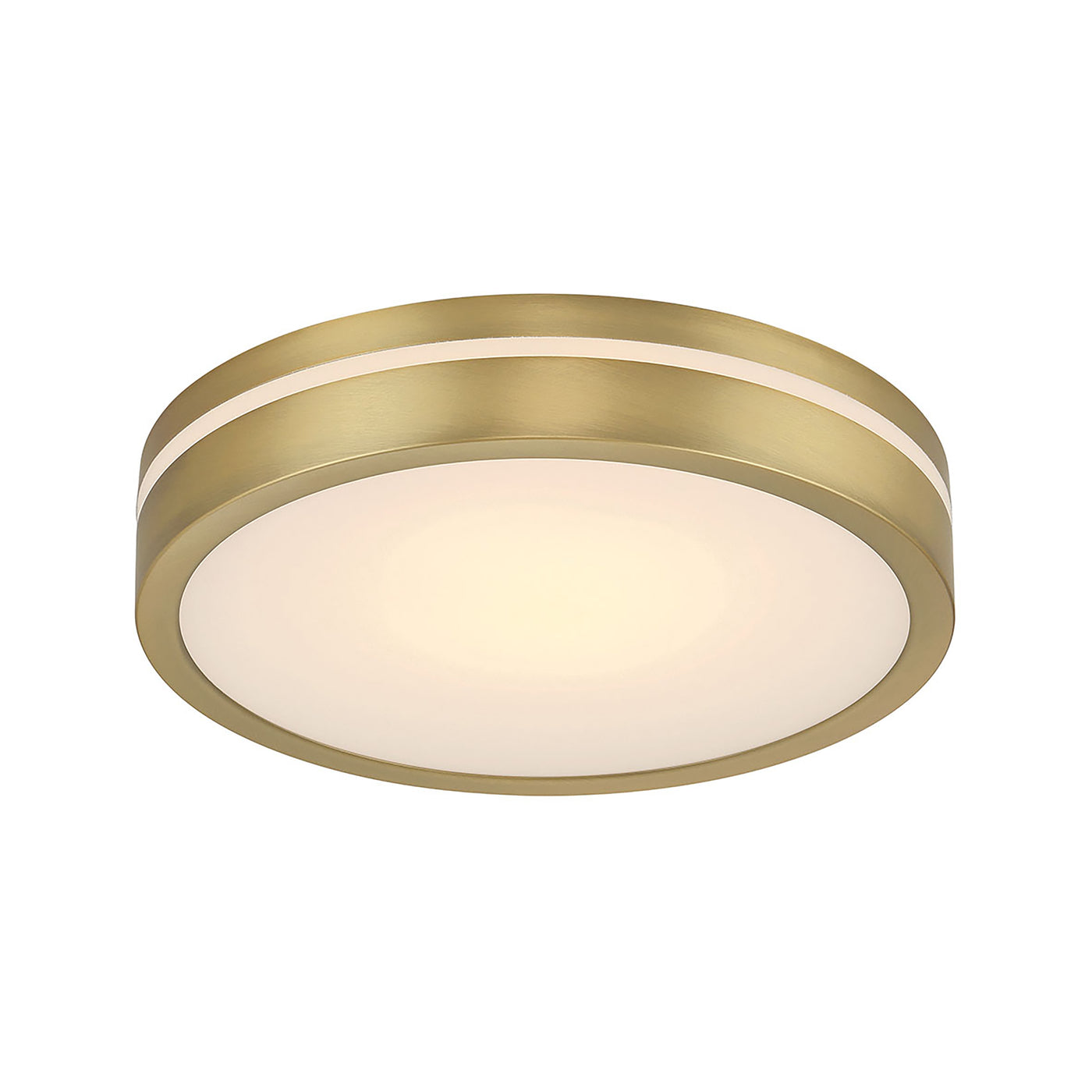 2.5'' Soltra Vintage Brass  Light Flush Mount