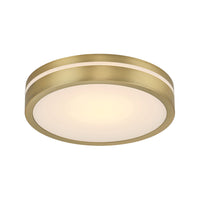 2.5'' Soltra Vintage Brass  Light Flush Mount