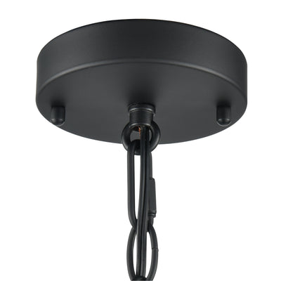 6.5'' Arelyn Matte Black 2 Light Pendant