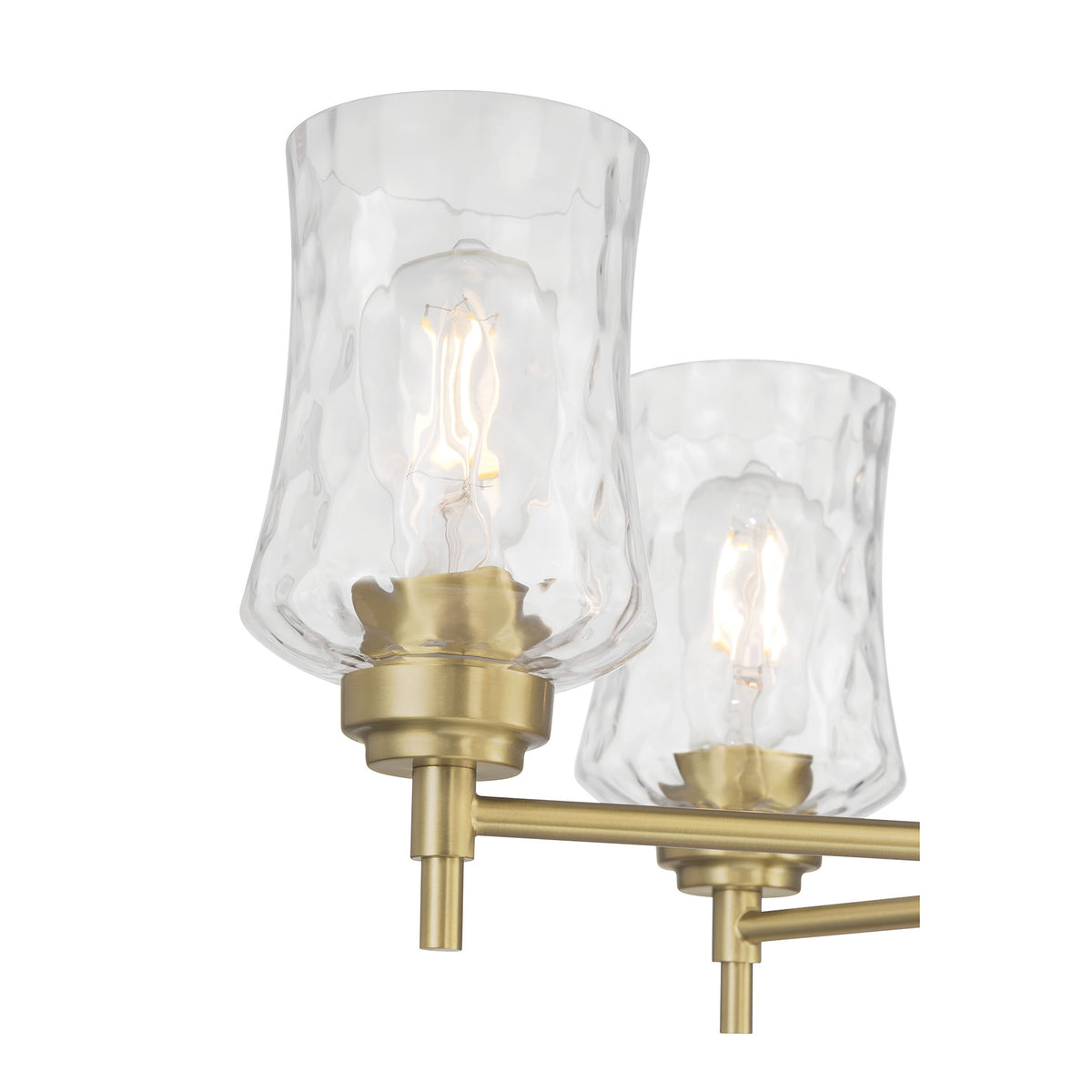17.5'' Clarvyn Vintage Brass 6 Light Chandelier