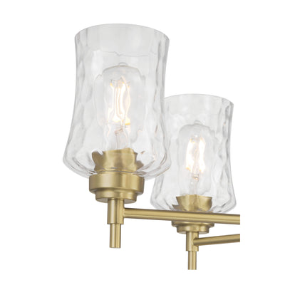 17.5'' Clarvyn Vintage Brass 6 Light Chandelier