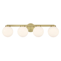 30.25'' Ardeva Vintage Brass 4 Light Bath Vanity