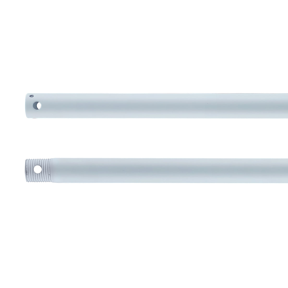 12-inch Matte White Fan Downrod