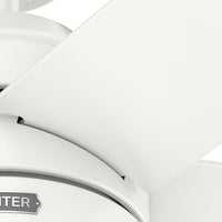 52 inch Bardot Fresh White Ceiling Fan with LED Light Kit and Pull Chain