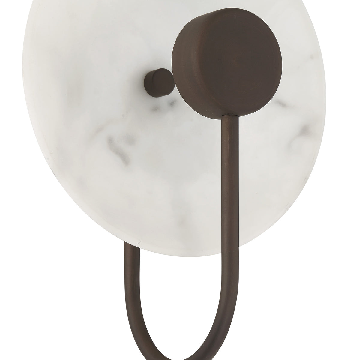 Amara Crest 8-inch 1-light Matte Bronze and Cast Alabaster LED Wall Sconce with Cast Alabaster Resin Shade