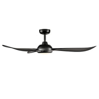 Wynleaf 52'' 3 Blades Matte Black Led indoor & Outdoor DC Ceiling Fan With Wall Control