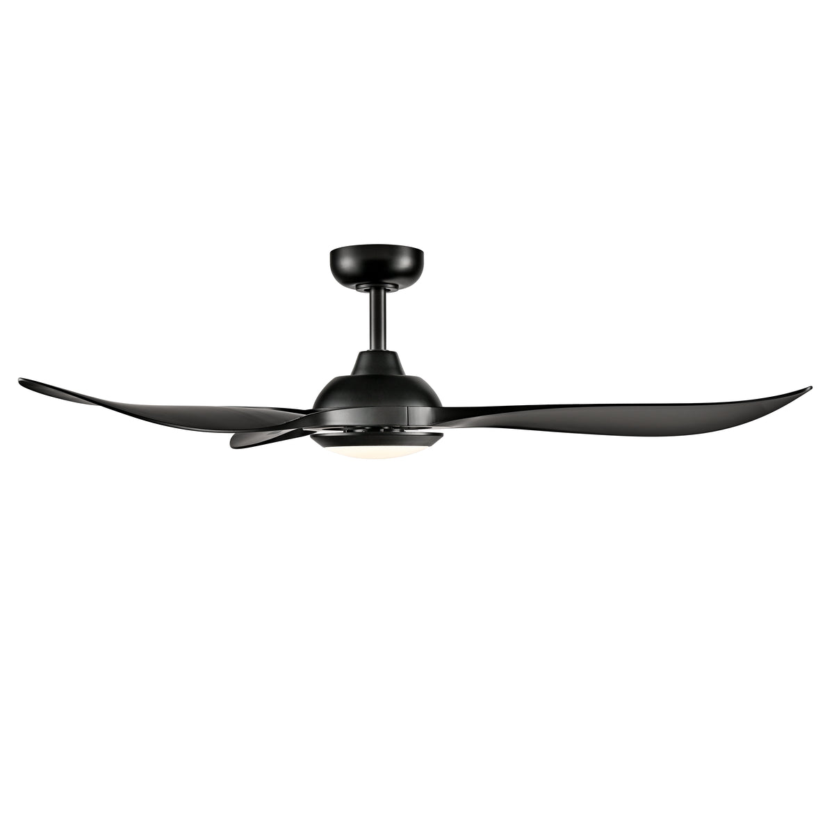 Wynleaf 52'' 3 Blades Matte Black Led indoor & Outdoor DC Ceiling Fan With Wall Control