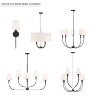 6.5'' Mairbourne Matte Black 1 Light Wall Sconce
