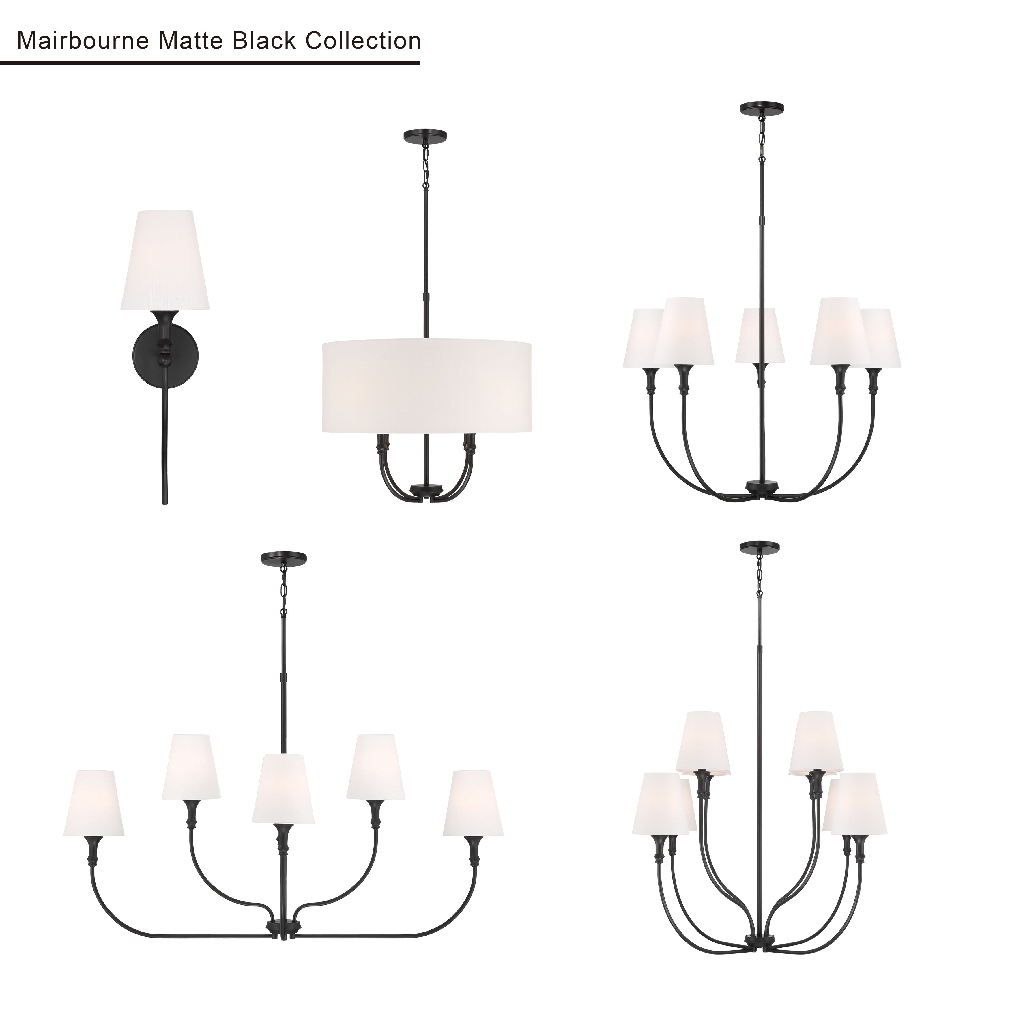 6.5'' Mairbourne Matte Black 1 Light Wall Sconce