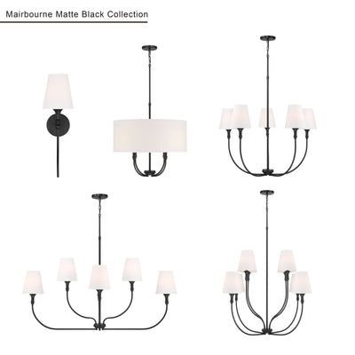 6.5'' Mairbourne Matte Black 1 Light Wall Sconce