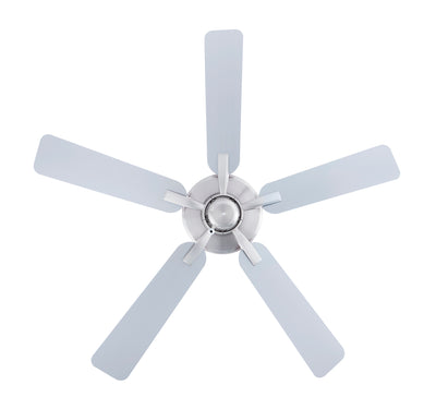 52 Inch Coltstaff AC Brushed Nickel Indoor Ceiling Fan 5-Blade Reversible