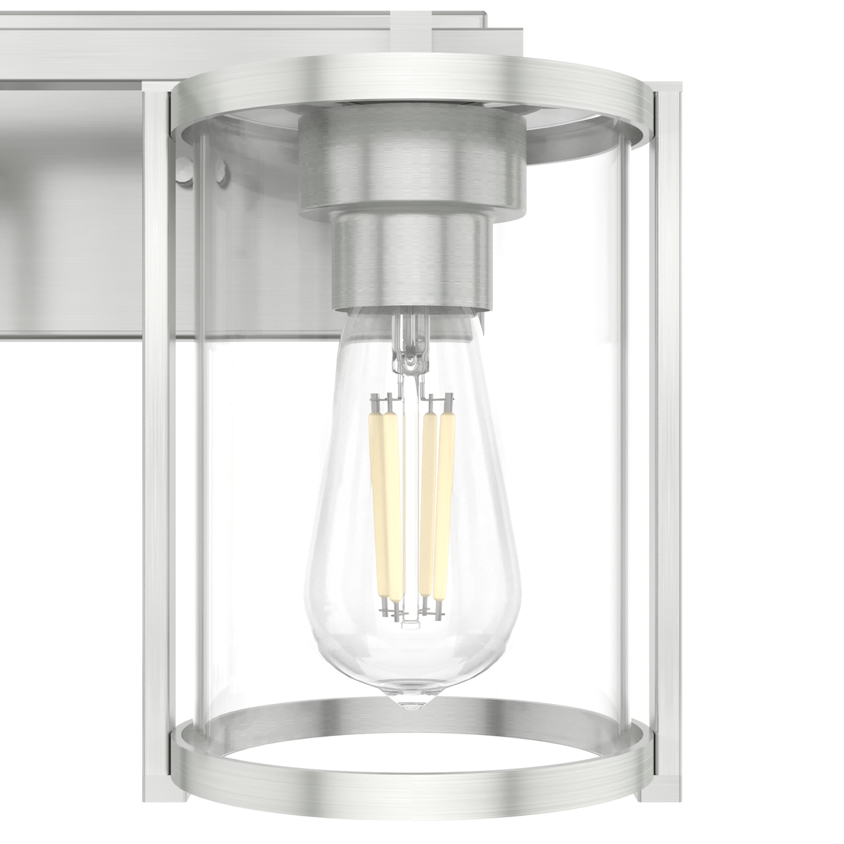 Astwood 15.5-inch 2-light Brushed Nickel Vanity Light with Clear Glass