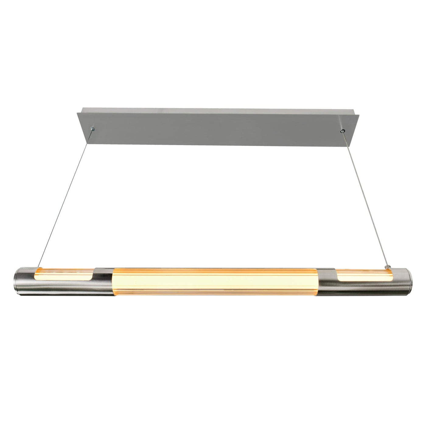 Neva 36in Nickel Chandelier Integrated LED
