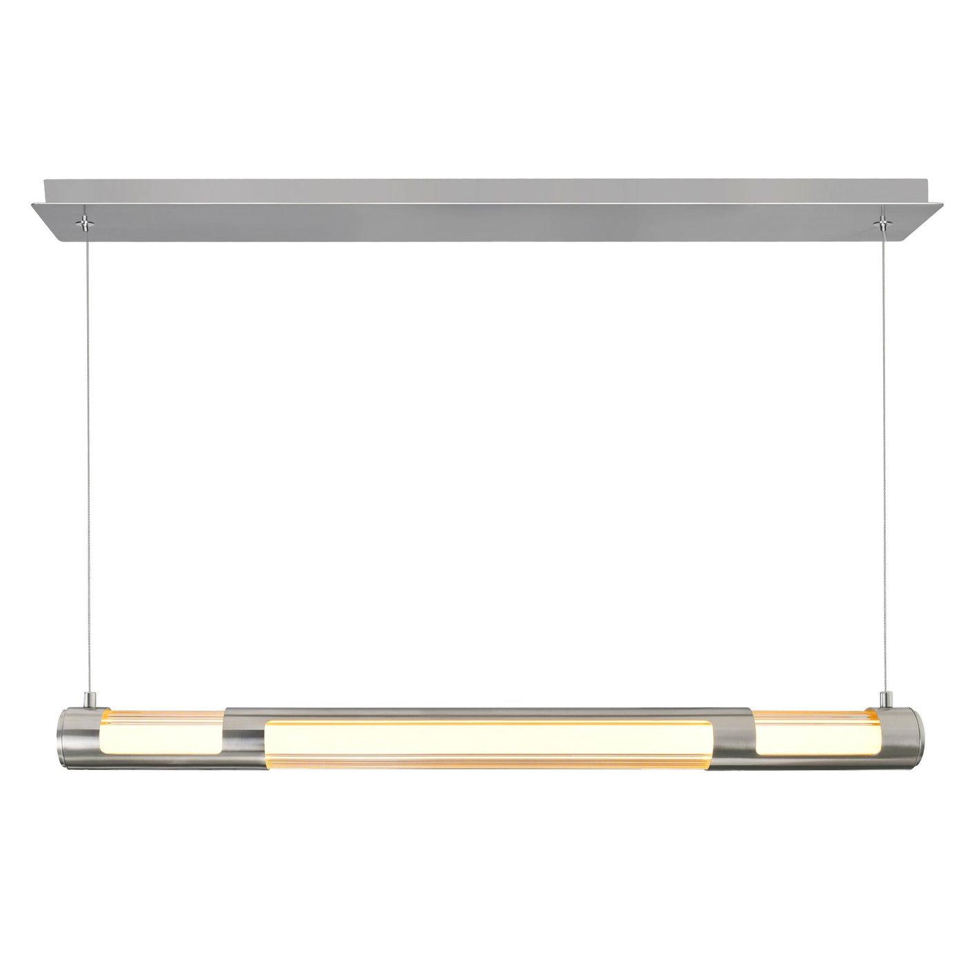 Neva 36in Nickel Chandelier Integrated LED