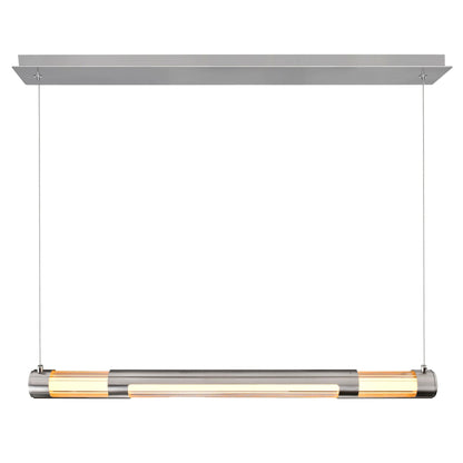 Neva 36in Nickel Chandelier Integrated LED
