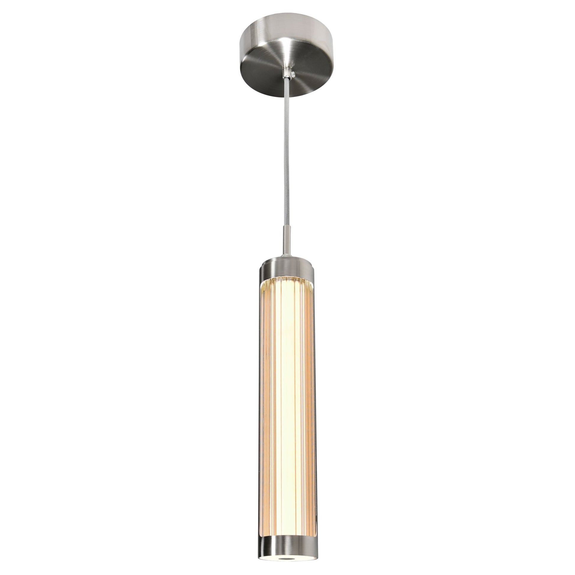 Neva 3in Nickel Pendant Integrated LED